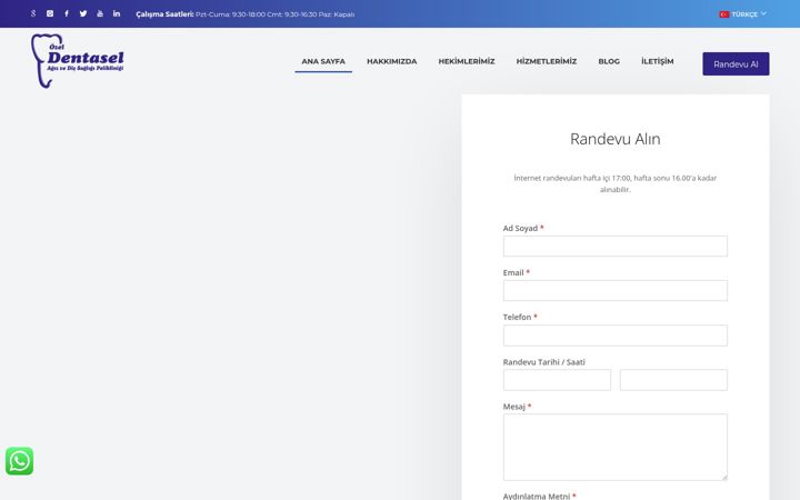 Screenshot of dentasel.com