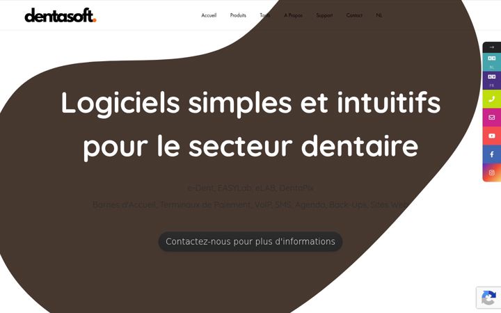 Screenshot of dentasoft.be