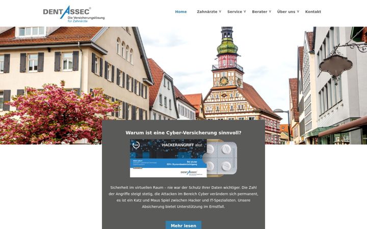 Screenshot of dentassec.de