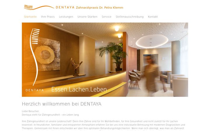 Screenshot of dentaya.de
