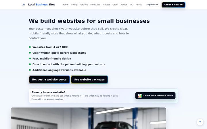 Screenshot of dentblanche-carrosserie.ch