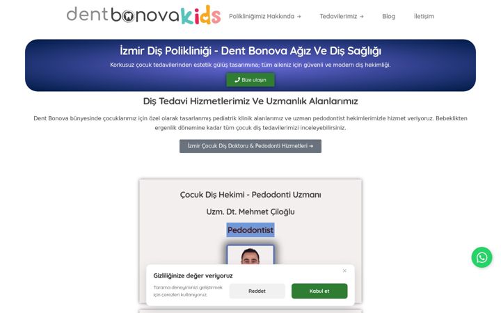 Screenshot of dentbonova.com