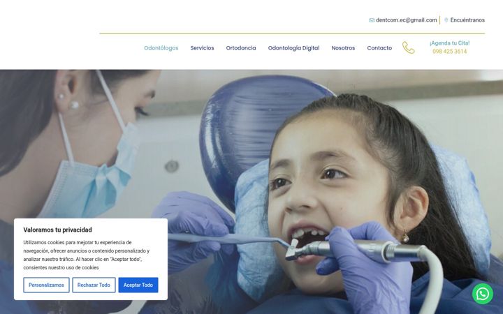 Screenshot of dentcomec.com