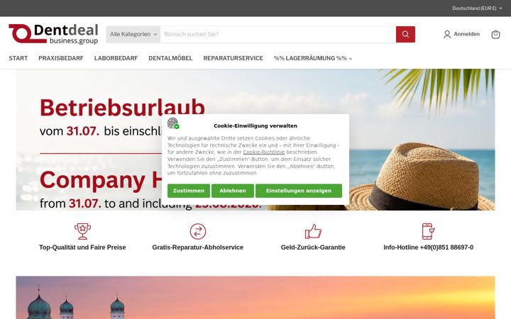 Screenshot of dentdeal.com