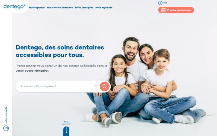 Screenshot of dentego.fr