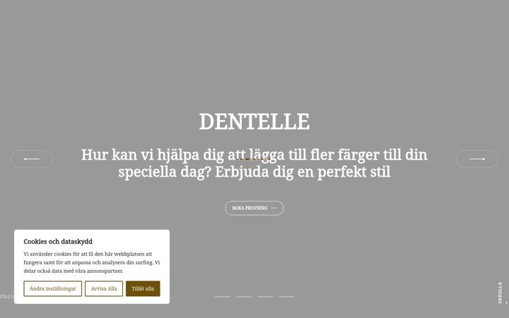 Skærmbillede af dentelle.se