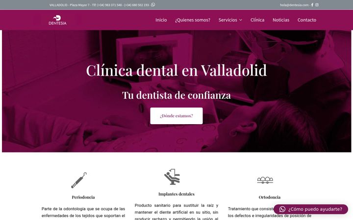 Screenshot of dentesia.com