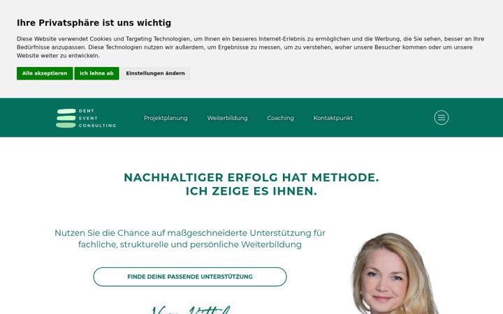 Screenshot of denteventconsulting.de