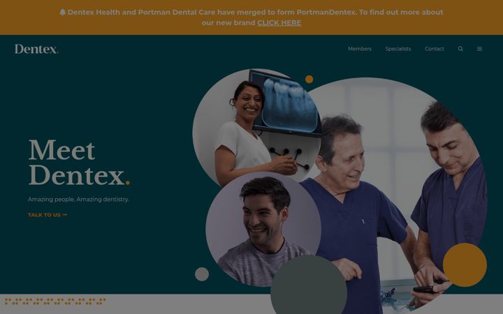 Screenshot of dentexhealth.co.uk