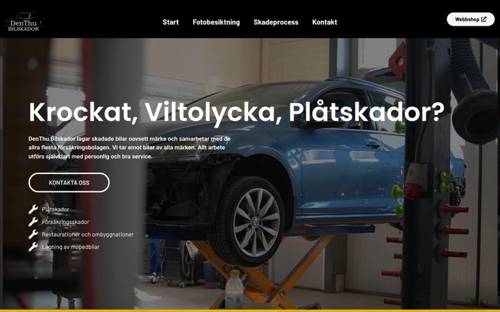 Screenshot of denthu.se