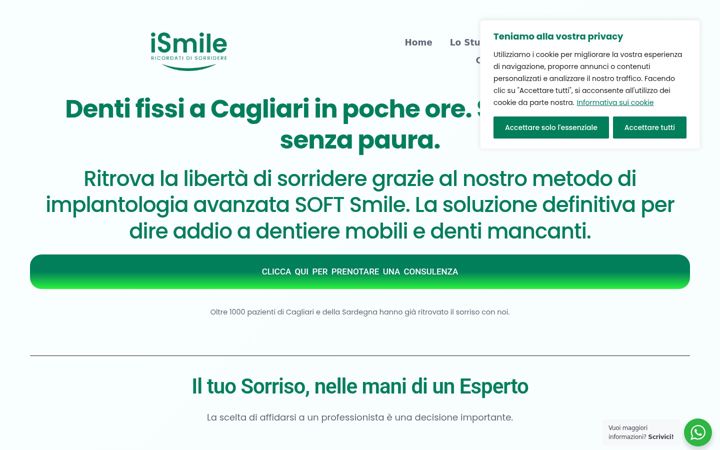 Screenshot of denti-fissi-cagliari.com