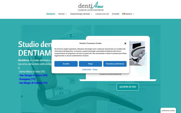 Screenshot of dentiamo.org