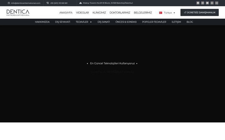 Screenshot of denticainternational.com