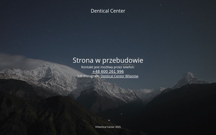 Ekraanipilt saidist denticalcenter.pl