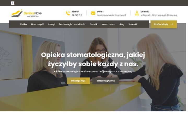 Ekraanipilt saidist denticanova.pl