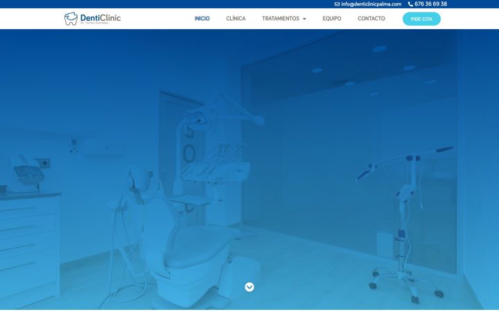 Screenshot of denticlinicpalma.com