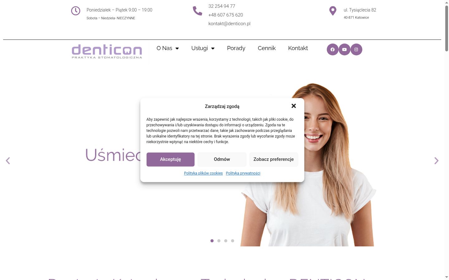 Screenshot tal-banner tal-kunsens muri qabel kwalunkwe interazzjoni
