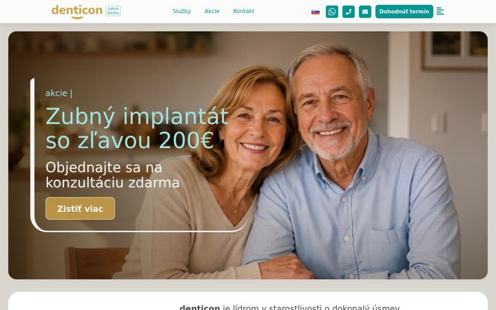 Screenshot of denticon.sk