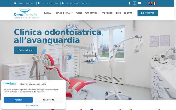 Screenshot of denticroazia.it