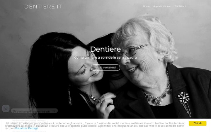 Screenshot of dentiere.it