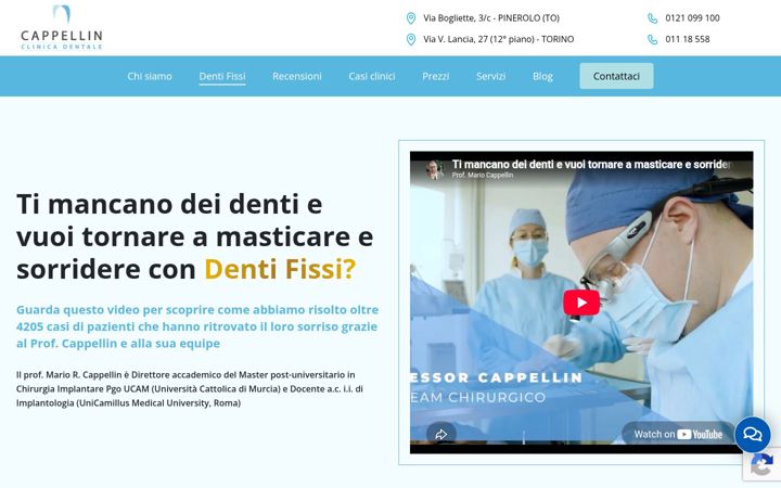Screenshot di dentifissi.it