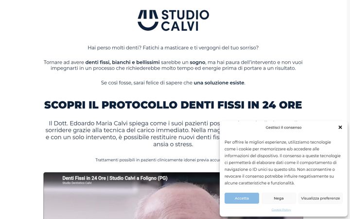 Screenshot of dentifissiin24h.it