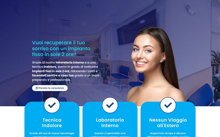 Screenshot of dentifissindueore.it