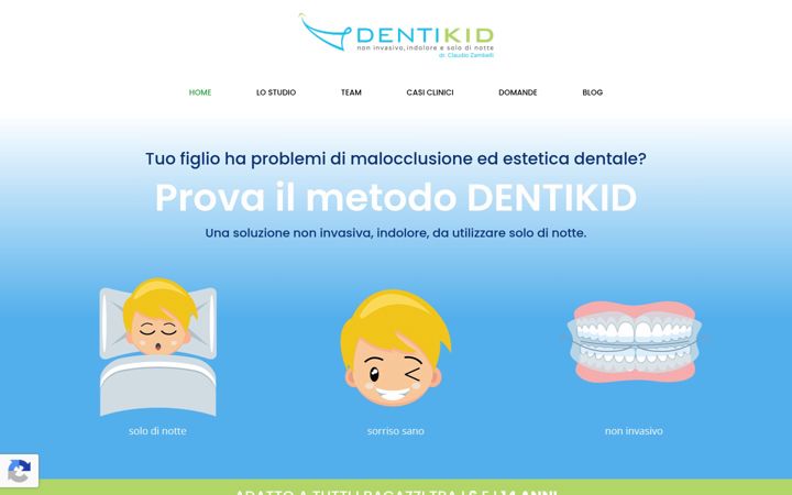 Screenshot of dentikid.it