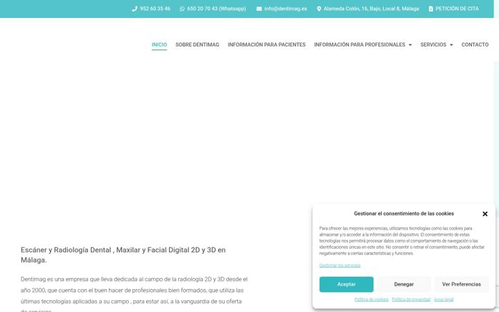 Zrzut ekranu dentimag.es