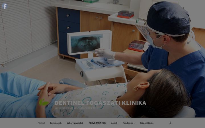 Screenshot von dentinel.hu