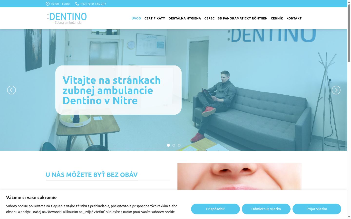 Sutikimo reklamjuostės, rodytos prieš bet kokią sąveiką, ekrano kopija