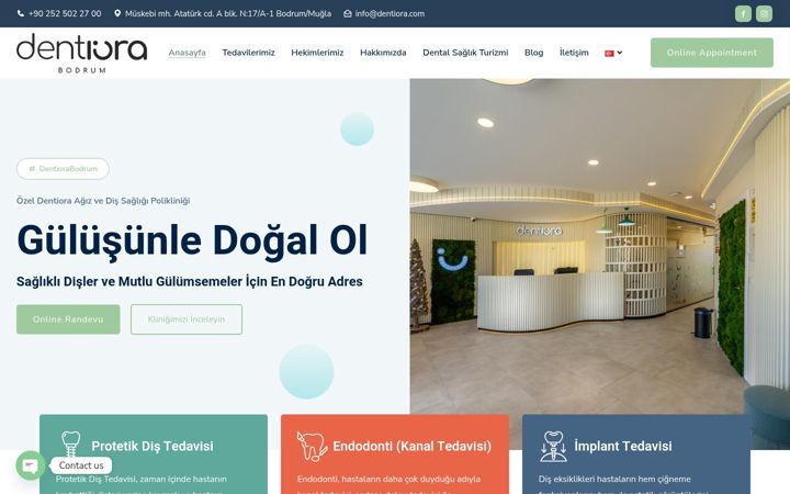 Screenshot of dentiora.com