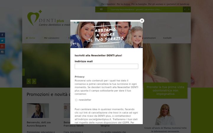 Screenshot von dentiplus.it