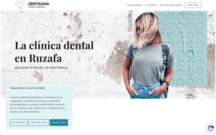 Screenshot of dentisanavalencia.com