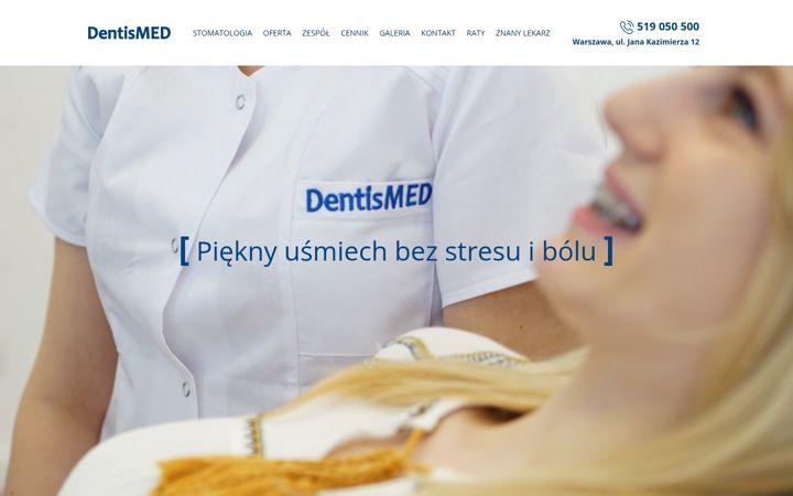 Ekraanipilt saidist dentismed.pl