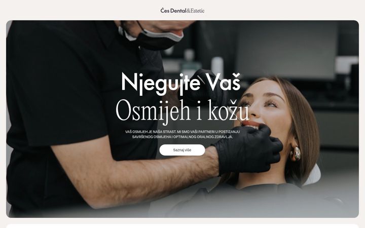 Screenshot ta' dentist.hr