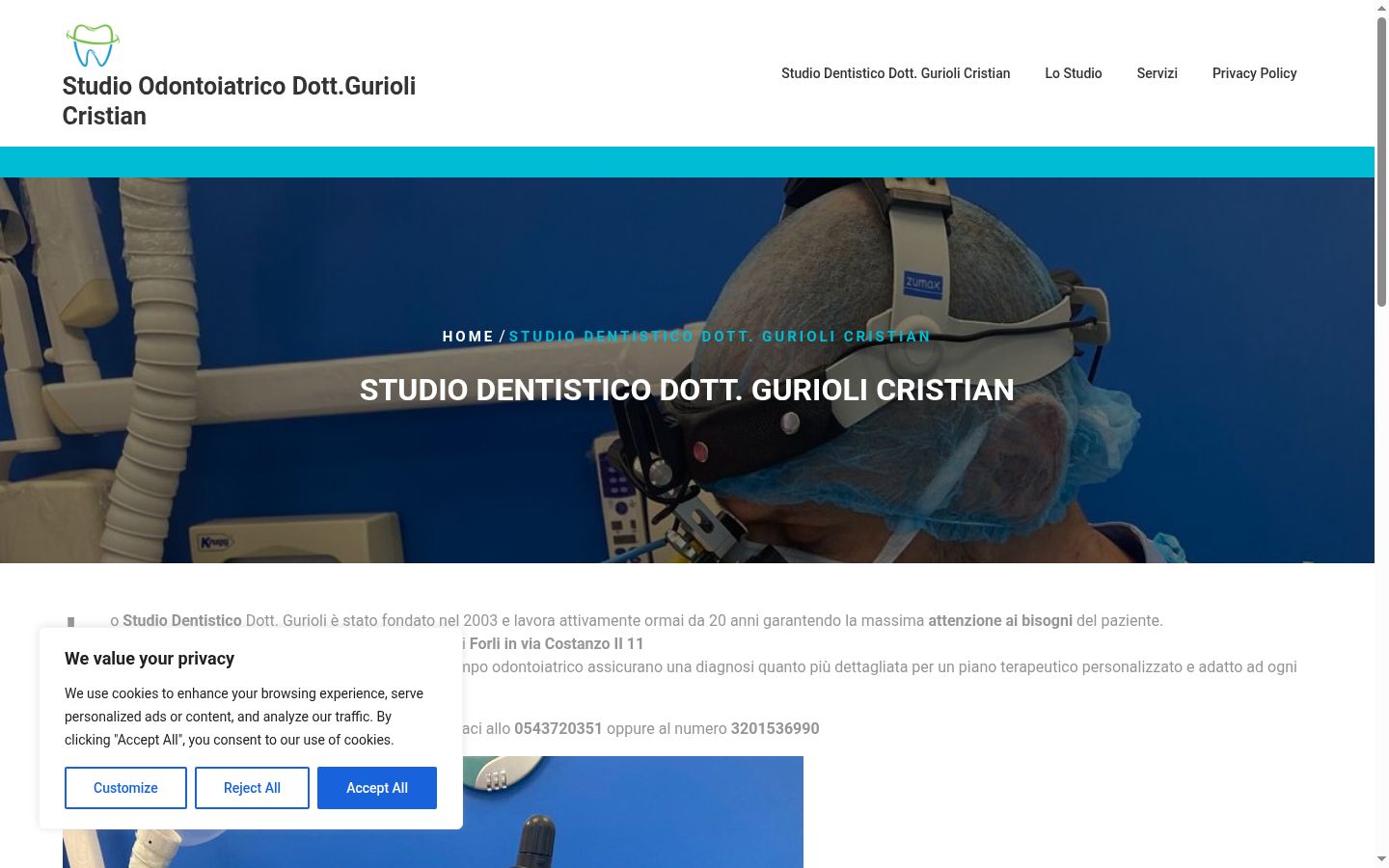 Sutikimo reklamjuostės, rodytos prieš bet kokią sąveiką, ekrano kopija