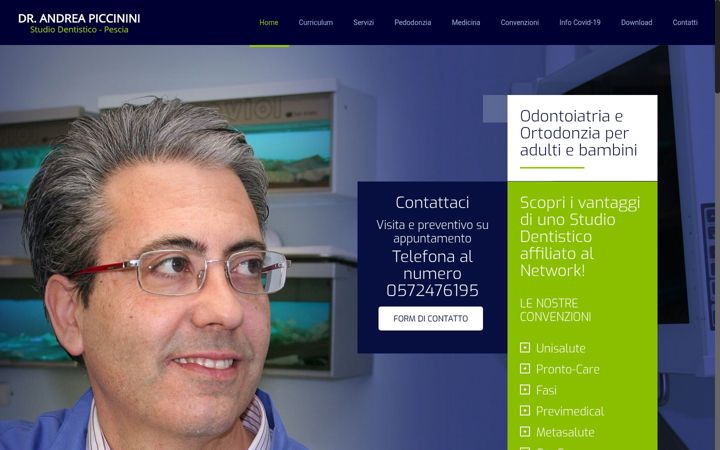 Screenshot von dentista-piccinini-pescia.it