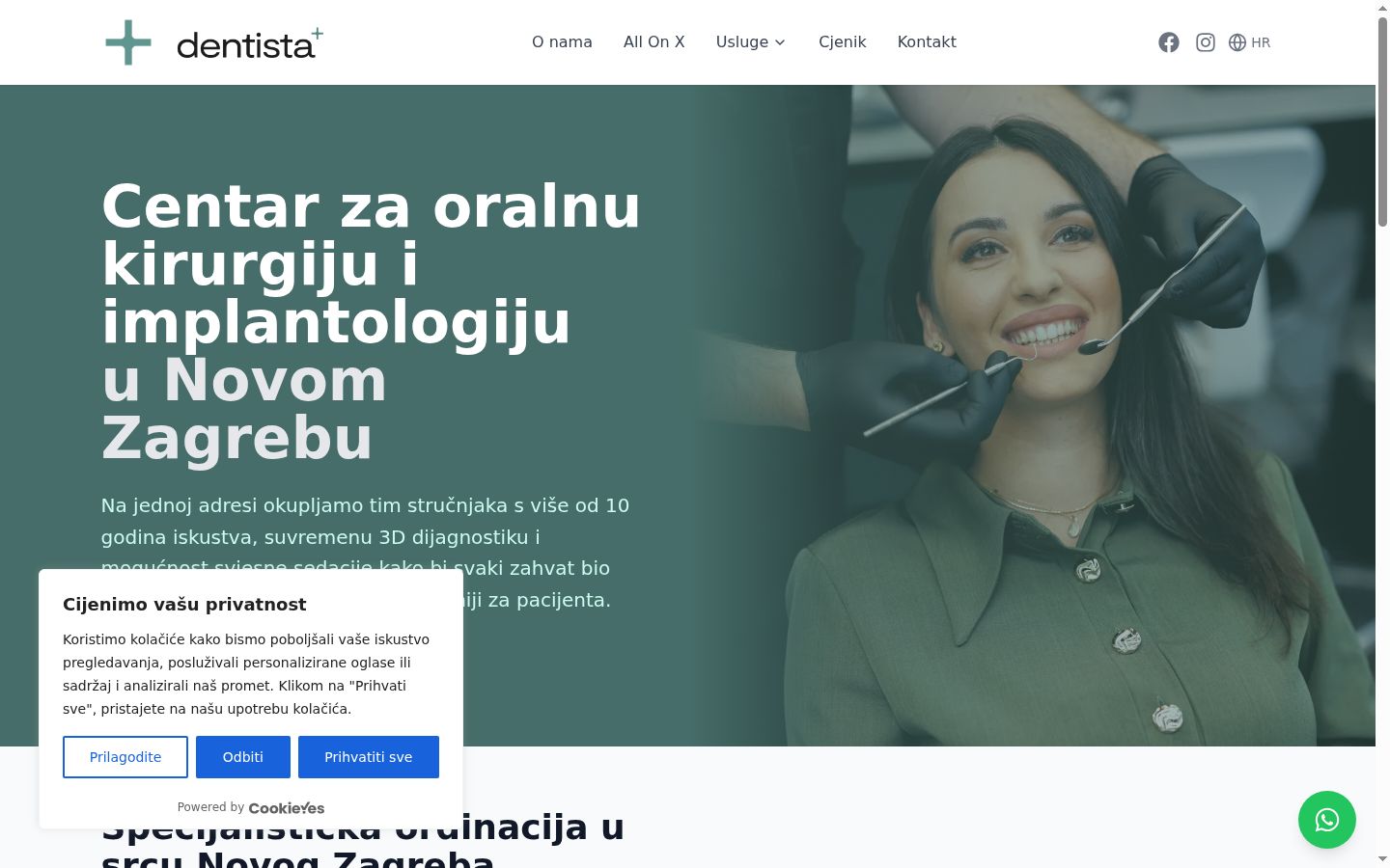 Screenshot tal-banner tal-kunsens muri qabel kwalunkwe interazzjoni