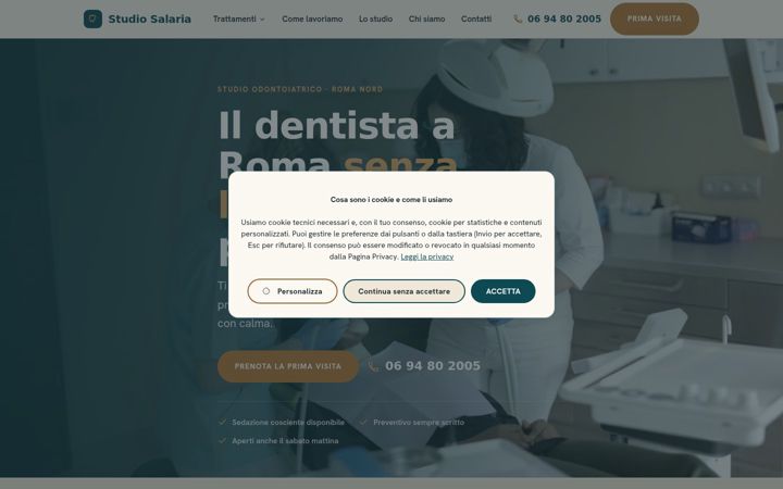 Screenshot von dentista.roma.it