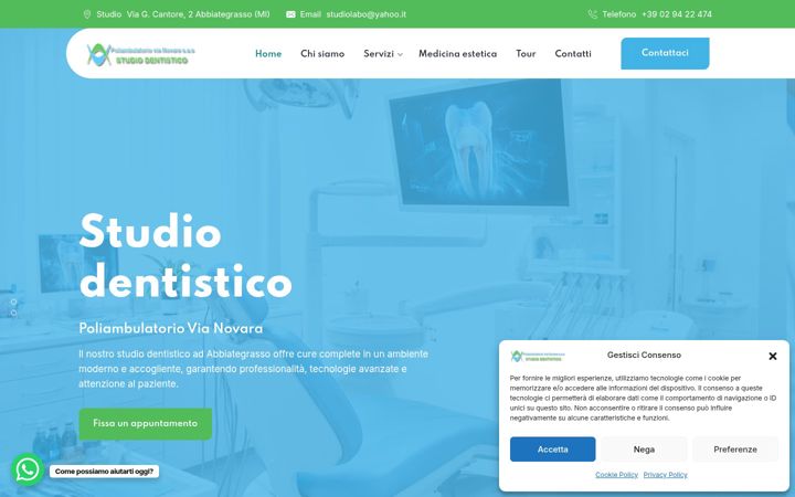 Screenshot of dentistaabbiategrasso.it