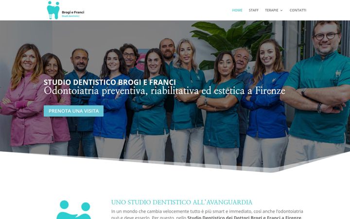 Screenshot of dentistaafirenze.it