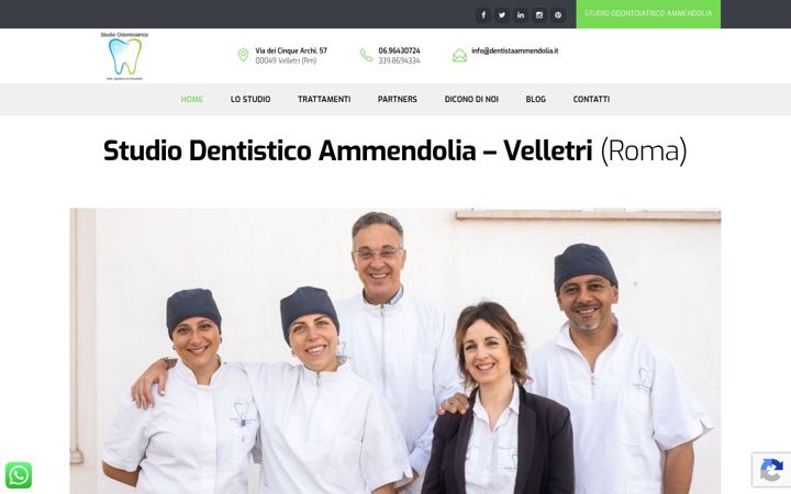Screenshot of dentistaammendolia.it