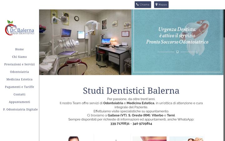 Screenshot of dentistabalerna.com