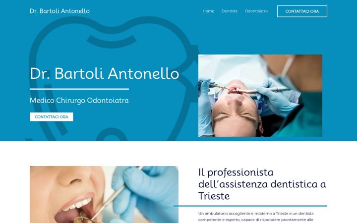 Screenshot von dentistabartoli.it