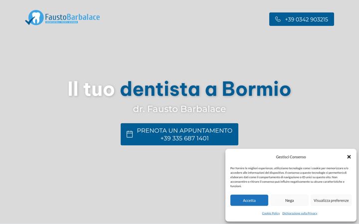Screenshot von dentistabormio.it