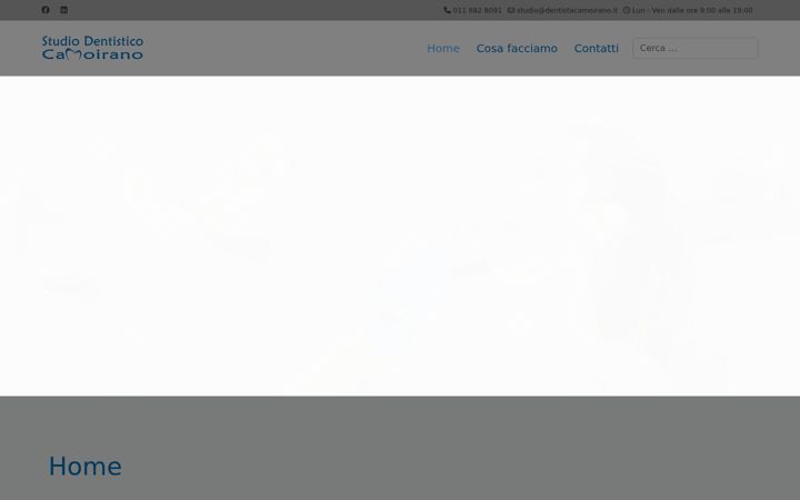 Screenshot of dentistacamoirano.it
