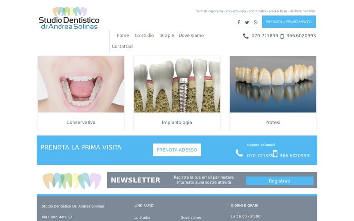 Screenshot of dentistacapoterra.net