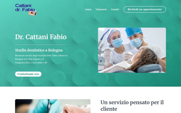 Screenshot of dentistacattanifabio.it