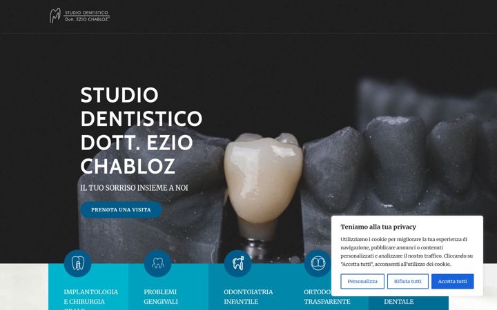 Screenshot von dentistacossato.it